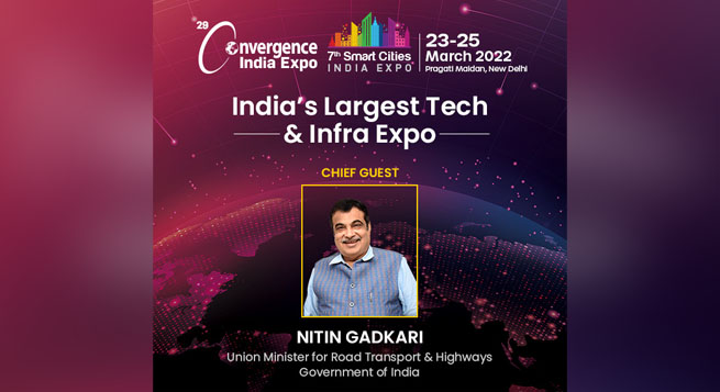 Nitin Gadkari to inaugurate 30th Convergence India & 8th Smart Cities India expo