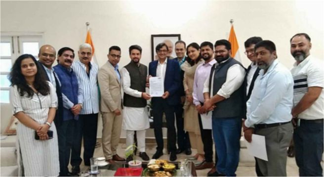NBF raises news channels’ audience data issue with Anurag Thakur
