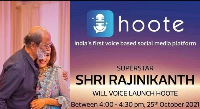 Rajinikanth launches voice-based SM platform