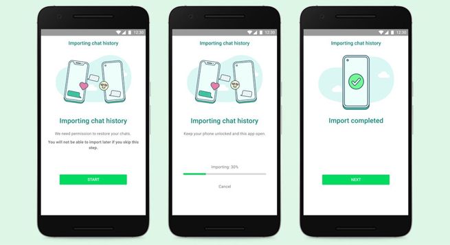 WhatsApp chat can now be transferred from iOS to Android