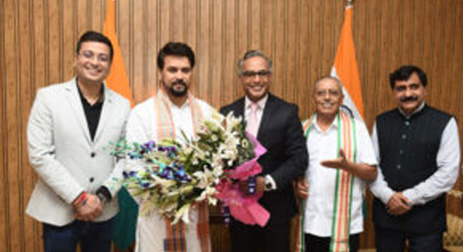 Anurag Thakur launches Bharat24; channel goes live Aug.15