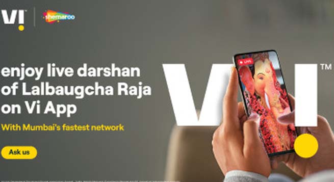 Vi Brings live darshan of Lalbaugcha Raja