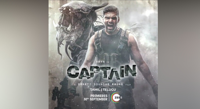 Arya-starrer ‘Captain’ to premiere on Zee5