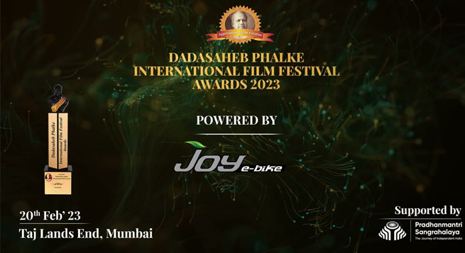 Dadasaheb Phalke Awards 2023 partners with 'Joy e-bike'