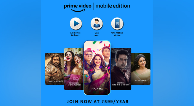 Amazon launches $7.29 mobile Prime Video plan in India