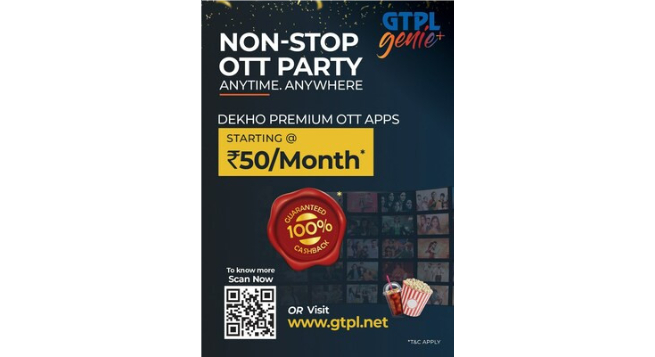 GTPL Hathway launches OTT apps aggregator Genie+