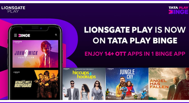 Tata Play Binge onboards Lionsgate Play