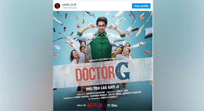 ‘Doctor G’ set for OTT debut on Netflix
