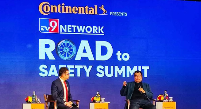 Gadkari makes impassioned plea on road safety at TV9 summit