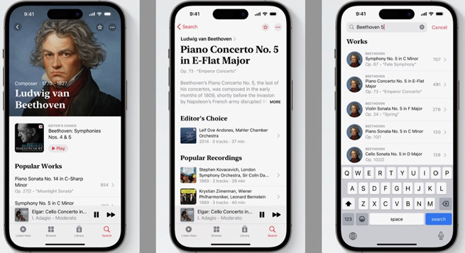 Apple releases classical music app on Android