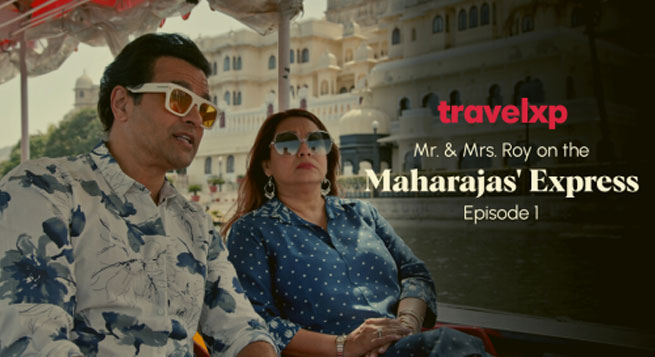 Celebrity couple host ‘The Maharajas’ Express’