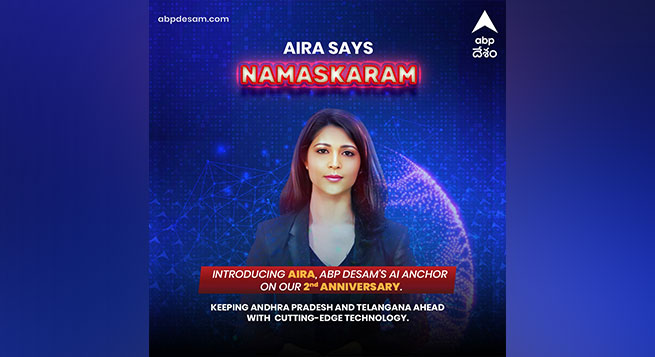 On ABP Desam’s 2nd anniversary, Telugu AI anchor 'AIRA' unveiled