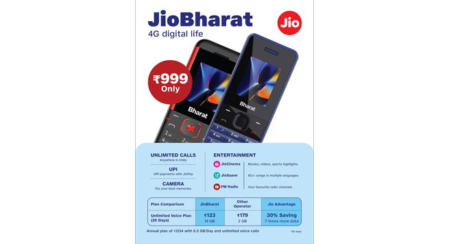 Jio Bharat: bridging India's digital divide with affordable 4G access