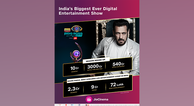 JioCinema shatters records with 10 crore viewers for Bigg Boss OTT