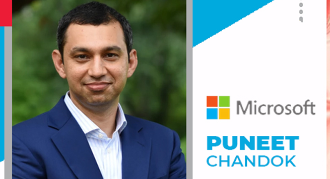 Puneet Chandok to lead Microsoft India, South Asia