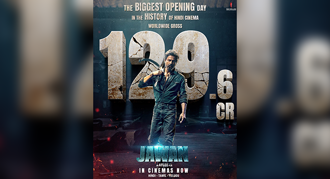 With Rs. 130 cr. global opening, ‘Jawan’ creates day one record