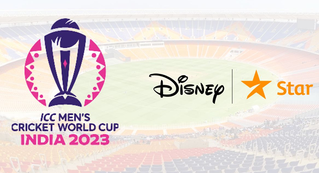 Disney star unveils sponsorship line-up for ICC World Cup 2023