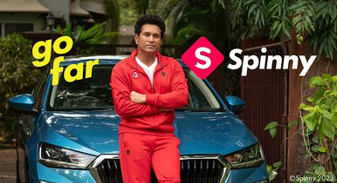 Spinny launches WC-23 campaign with Sachin Tendulkar