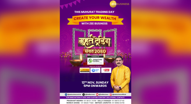Zee Business lights up Diwali with muhurat trading show