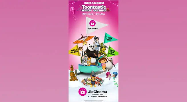 JioCinema unveils 'Toontastic Winter Carnival' for a spectacular 2024 kickoff