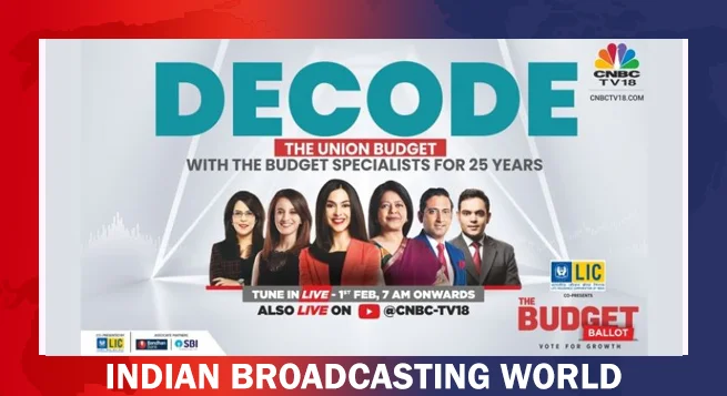 CNBC-TV18 lines up series of Budget-related shows