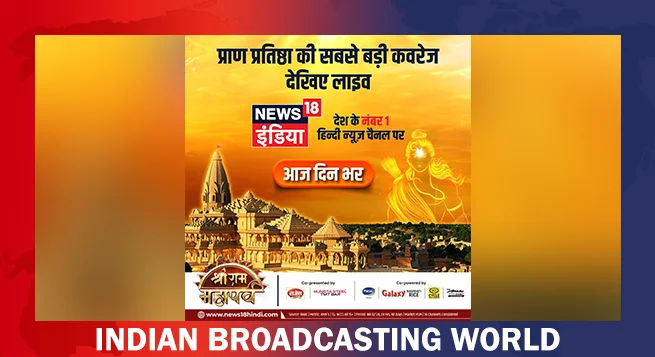 News18 India presents extensive Live coverage of Ram Mandir Pran Pratishtha