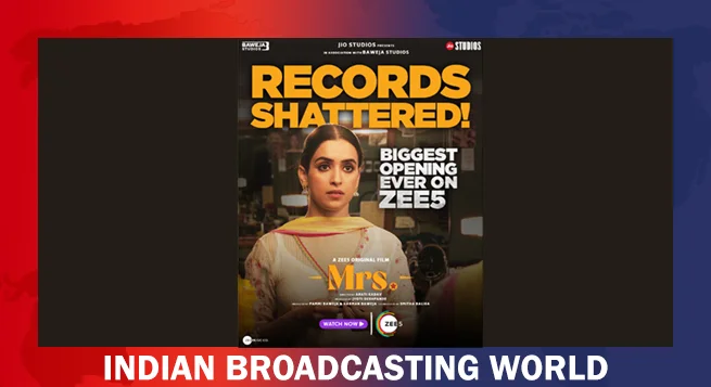 ZEE5’s 'Mrs.' becomes platform’s biggest opening weekend hit
