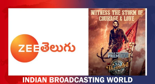 Zee Telugu to premiere 'Thandel' this Sunday
