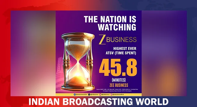 Zee Business sets Industry record with 45.8-mn viewer engagement in Week 24