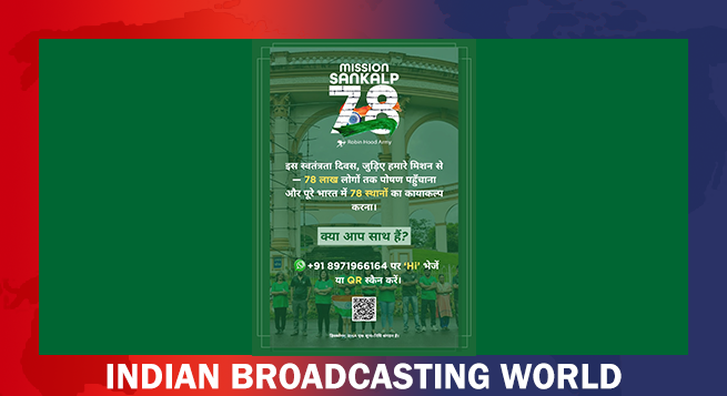 ABP Network joins hands with Robin Hood Army for #MissionSankalp78