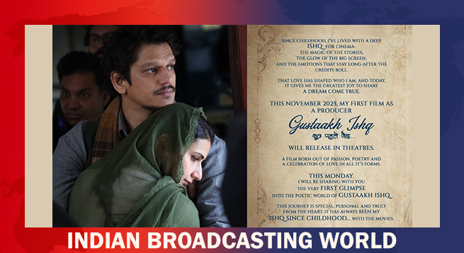 Fashion designer Malhotra turns film producer with ‘Gustaakh Ishq’