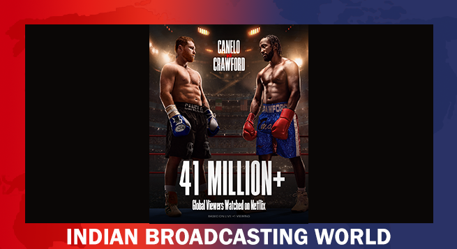 41mn+ globally watch Crawford vs. Álvarez boxing bout on Netflix