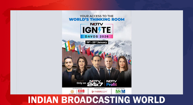 NDTV heads to Davos to bring India’s voice into global dialogue